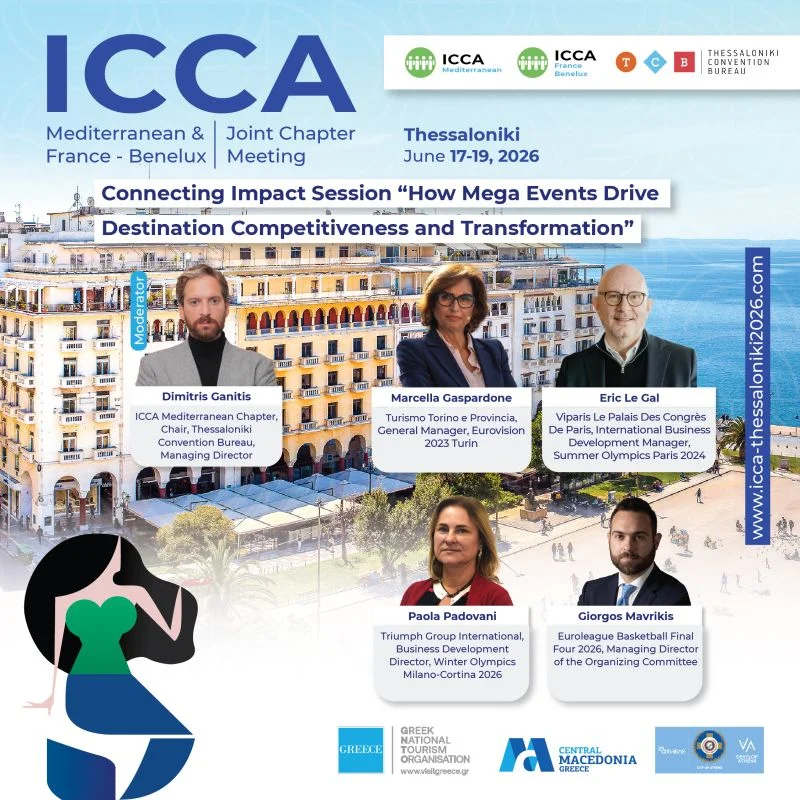 ICCA Mediterranean panel on how mega-events drive destination competitiveness, Thessaloniki, June 2026